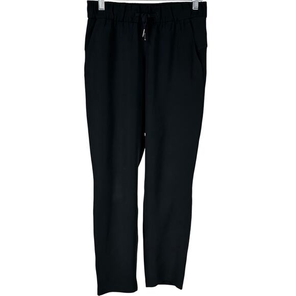Lululemon On The Fly Black Pant Woven 27" Women's Size 4 Excellent Condition - Picture 3 of 9